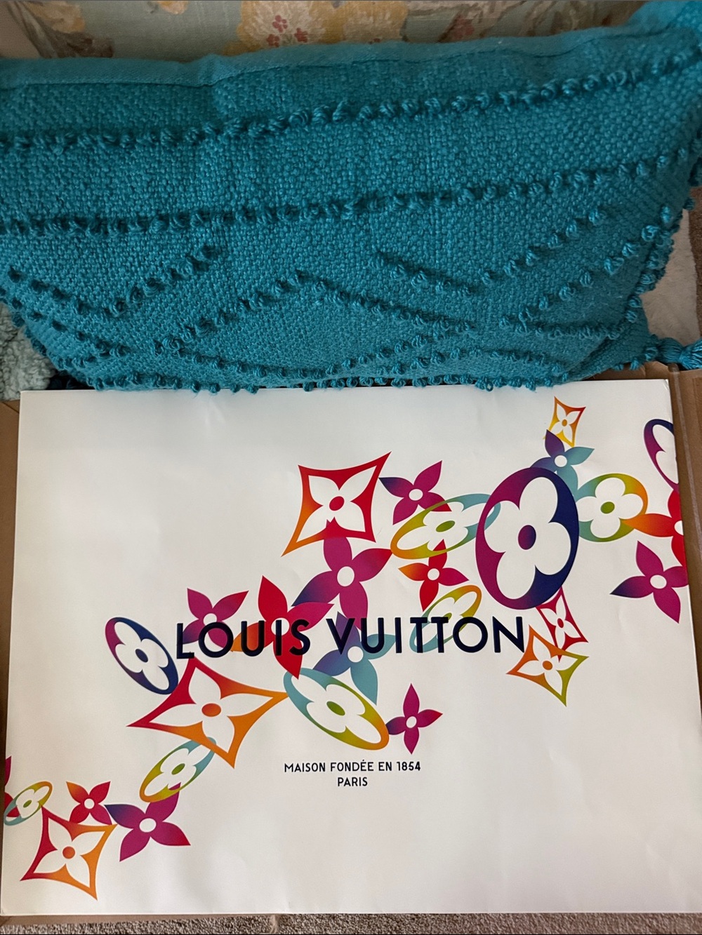 Large LV Shopping Bag. Never Used. Amazing.